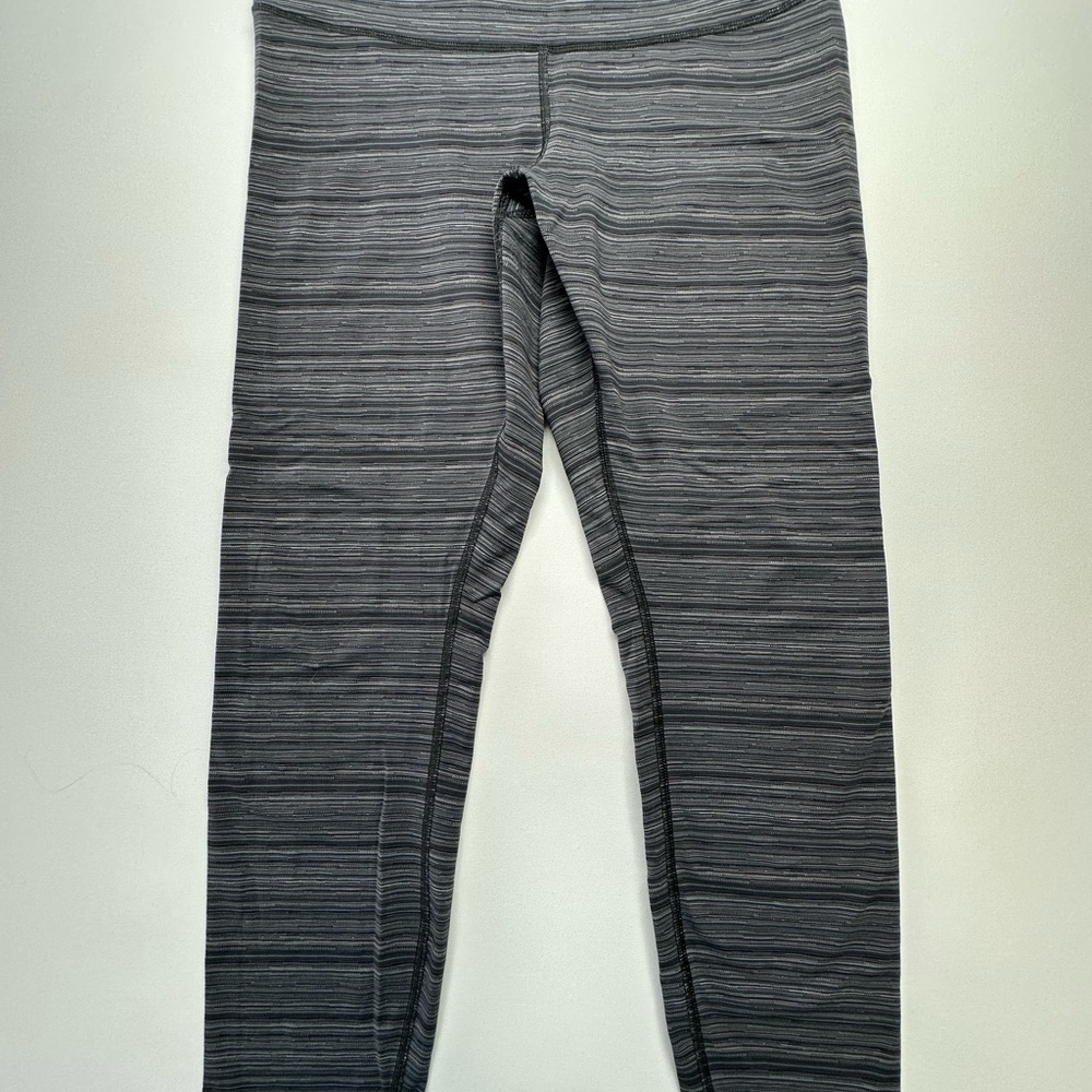 Lululemon Athletica Gray Leggings High-Waisted Stretch - Picture 2 of 4